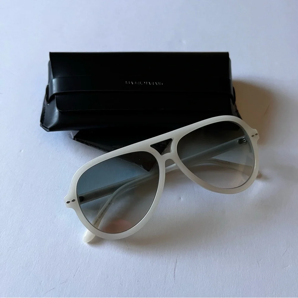 ISABEL MARANT IM0006/S SZJPR NAYA SUNGLASSES PILOT SHAPE IN IVORY NEW WITH CASE